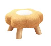 Under Desk Step Stool - Flower Shaped Seat Furniture, Indoor Decorative Stool, Comfortable Portable Step | Ideal Use For Bedroom Living Room Nursery College Playroom Entryway Apartment Porch Sofa