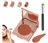 Under Eye Corrector,Colored Clay Cc Undereye Corrector,Under Eye Hydrating Concealer with Brush,Undereye Color Correctors for Covering & Brighten Dark Circles (Orange)