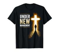 Under New Management - Christian Faith Graphic with Cross Camiseta gráfica económica