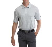 Under Par Hombres Polo de Golf de Manga Corta, elástico, de Secado rápido y con Estampado Integral Que Absorbe la Humedad, Gris, M