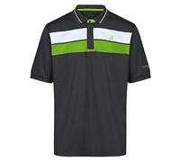 Under Par Hombres Polo de Secado rápido Transpirable Que Absorbe la Humedad de Calidad Golf Pro, 1892 - Negro/Lima/Blanco, S