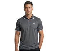 Under Par Polo Golf Hombre - Polo Deportivo Transpirable Stretch, Protección UV, Secado Rápido, Camiseta Moisture Wicking para Fitness Running Trabajo (carbón, XL)