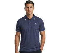 Under Par Polo Golf Hombre - Polo Deportivo Transpirable Stretch, Protección UV, Secado Rápido, Camiseta Moisture Wicking para Fitness Running Trabajo (Azul Marino, M)