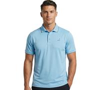 Under Par Polo Golf Hombre - Polo Deportivo Transpirable Stretch, Protección UV, Secado Rápido, Camiseta Moisture Wicking para Fitness Running Trabajo (Azul Cielo, M)