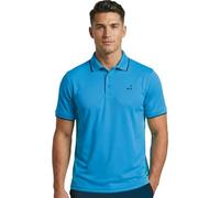 Under Par Polo Golf Hombre - Polo Deportivo Transpirable Stretch, Protección UV, Secado Rápido, Camiseta Moisture Wicking para Fitness Running Trabajo (Turquesa, L)