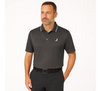 Under Par Waffle Knit UV Protection Polo Shirt Camisa, 2311-Carbón, L para Hombre