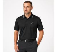 Under Par Waffle Knit UV Protection Polo Shirt Camisa, 2311-Negro, M para Hombre