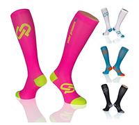 under pressure sox Equipo de compresión Deportivo bajo presión Ultraligero (Fuerte compresión: 20-22 mmHg) Fabricado en Alemania, Color Pizarra, tamaño Gr. 43-46 (Wadenumfang: 32-42cm)