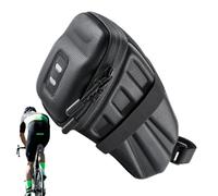 Under-Seat Saddle Bag - Waterproof Hard Shell Pouch with Reflective Strip, Cycling Accessory for City Commuting, Long-Distance Rides, Outdoor Adventures, Busy Streets, Scratch-Resistant Material