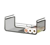 Under Shelf Storage Basket - Expandable Hangable Organizer | Adjustable Metal Kitchen Rack Durable Rustproof Space Saving Storage Basket for Seasonings Tableware Baking Tools Pantry Cabinet