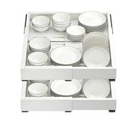 Under Sink Storage Sliding Rack, Telescopic Storage Basket with Smooth Slide Feature, Slide Out Gabinete Organizer for Easy Access, Kitchen Home Accessory with Adjustable Design, for Pantry Laundry