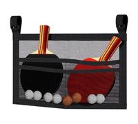 Under Table Ball Organizer, Tear Resistant Mesh Storage Case for Table Tennis Rackets Balls Portable Hanging Rack Bag for Home Gym School Club Travel Sports Equipment Organizer Kids Adults Family Use