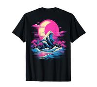Under The Great Wave Off Kanagawa Backprint Streetwear Art Camiseta