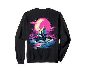 Under The Great Wave Off Kanagawa Backprint Streetwear Art Sudadera