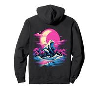 Under The Great Wave Off Kanagawa Backprint Streetwear Art Sudadera con Capucha