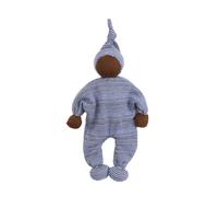 Under the Nile Organic Cotton Black Baby Buddy - Franja azul y blanca