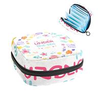 Under the Sea Sea Creatures Collection-01, bolsa de período portátil, bolsa de almacenamiento de tampón, soporte para tampones para bolso, organizador de productos femeninos, Varios colores, 4.7x6.6x6.6 in/12x17x17 cm