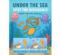 Under The Sea: Spot The Difference Books for Kids Ages 6-8