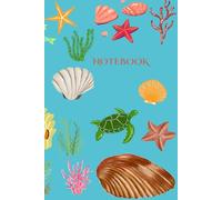 Under the Sea Theme Classic Notebook, 120 Lined Pages Paperback, 6 x 9-Inch, Colour Cover