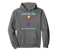 Under Watercolor Sea Ocean Just A Girl Who Loves Jellyfish Sudadera con Capucha