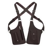 Underarm Shoulder Bag, Premium Leather Adjustable Underarm Shoulder Bag for Men, Anti-Theft Travel Crossbody Wallet (Brown)