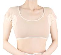 Underarm Sweat Vest, Washable Armpit Sweats Pads, Quick-Drying Mesh Undershirt, Lightweight Breathable Layer, Invisible Protection, Men Women, Hot Weather, Daily Wear, Skin Color