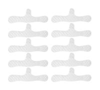Underboob Sweat Pads, Cotton Breast Liners, Reusable Moisture-Wicking Pads, Comfortable Skinfold Separators, Hot Weather Postpartum Use, 17.32 Inches, White Color, 10 Pieces