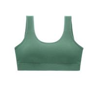 Underbust Schwitzschutz Ring Women's Underwear Thin of Threaded Sports Yoga Anti Bra Comfortable Bottoming Beauty Tank Tops Body Damen, verde, talla única