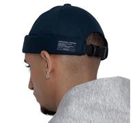 UNDERCONTROL Gorra de Pescador sin Visera puño Enrollado Estilo Marinero Leon Harbour sin Visera Estilo Miki Skull Docker Beanie Gorra táctica Trawler con aro para Hombres y Mujeres (Azul Marino)