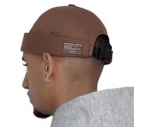 UNDERCONTROL Gorra de Pescador sin Visera puño Enrollado Estilo Marinero Leon Harbour sin Visera Estilo Miki Skull Docker Beanie Gorra táctica Trawler con aro para Hombres y Mujeres (marrón)