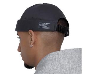 UNDERCONTROL Gorra de Pescador sin Visera puño Enrollado Estilo Marinero Leon Harbour sin Visera Estilo Miki Skull Docker Beanie Gorra táctica Trawler con aro para Hombres y Mujeres (carbón)