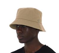 UNDERCONTROL - Gorro de Pescador Extragrande XXL de Gran tamaño para Cabeza Grande con Etiqueta de Acero Cosida a Mano Color Liso Unisex Talla Grande Coreano con protección UV (Beige)