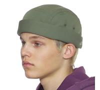 UNDERCONTROL Leon Harbor Roll Cuff Poliéster Reciclado Unisex Sailor Skull Gorra de Pescador al Aire Libre Hebilla táctica incluida Sin Visera Docker Beanie Estilo Coreano (Caqui)