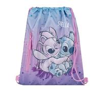 Undercover Bolsa de deporte Disney Stitch & Angel personalizable con nombre, bolsa de deporte, mochila para niñas y niños, bolsa de cambio de ropa de guardería para guardería