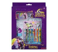 Undercover caja de manualidades unicornio academia púrpura 21 piezas juguete creativo