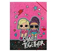 Undercover- Carpeta A4 con Gomas en Las Esquinas, LOL Surprise, Aprox. 32 x 25 cm. (LOLO0300)