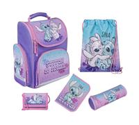 Undercover Disney Lilo & Stitch - Mochila escolar para niña (1ª clase, contenido personalizado con nombre)