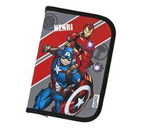 Undercover Estuche de los Vengadores con Nombre Personalizado, Estuche para niños, superhéroes, Juego con Contenido de lápices, Estuche Escolar, Estuche Escolar