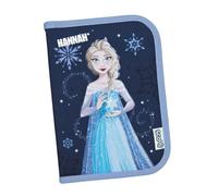 Undercover Estuche escolar para niña de Frozen - Personalizado con nombre - Estuche Elsa Anna con contenido de lápices - Estuche escolar infantil, azul marino, Estuche para