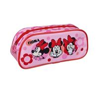 Undercover Estuche escolar para niña de Minnie Mouse - Personalizado con nombre - Estuche Disney en color rosa con contenido de lápices - Estuche escolar escolar escolar infantil, Estuche Minnie Mouse