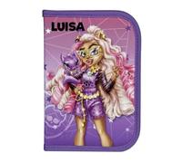 Undercover Estuche para lápices Monster High Girls - Personalizado con nombre - Estuche relleno con contenido para niños, Monster High (Morado), talla única, Estuche para lápices