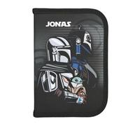 Undercover Estuche para niños de Star Wars, personalizable con nombre, estuche DarthVader con contenido, bolígrafos, estuche escolar, escolar, comienzo escolar infantil, Estuche gris, 20 x 14 x 3 cm