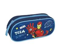 Undercover Estuche personalizado con nombre, diseño de los Vengadores, estuche para estudiantes, para escuela y hogar, azul real, Estuche escolar