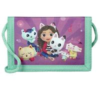 Undercover Gabby's Dollhouse - Cartera para niños, 9 x 2 x 13 cm, con cremallera, azul, 9 x 13 cm, bolsa para el cuello, azul, 9 x 13 cm, bolsa para el cuello