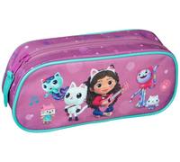 Undercover Gabbys - Estuche escolar con cremallera, 22,5 x 9,5 x 9 cm, diseño de gato