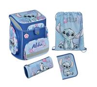 Undercover Juego de mochilas escolares de 5 piezas, para niñas de 1ª clase, con contenido personalizado, estuche escolar, diseño de Scooli, Stitch, Mochila