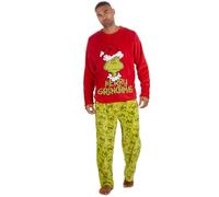 Undercover Juego de pijamas familiares a juego para adultos y niños Grinch de forro polar suave navideño festivo conjunto de pijamas navideñas PJ, S