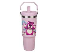 Undercover - Lotso de Toy Story vaso térmico con asa - capacidad de 900 ml - vaso para beber de acero inoxidable con asa - botella para beber a prueba de fugas