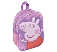 Undercover - Mochila 3D de Peppa Pig - Mochila infantil con motivos de Peppa Pig - Correas ajustables - Con bolsillos de malla laterales - A partir de 4 años