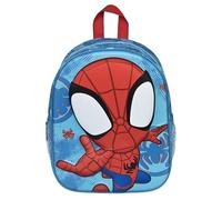 Undercover Mochila 3D de Spidey infantil azul, correas ajustables, bolsillos de malla, Talla única